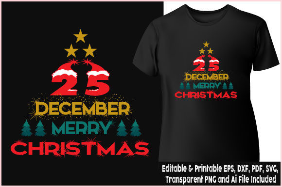 25 December Merry Christmas T-shirt