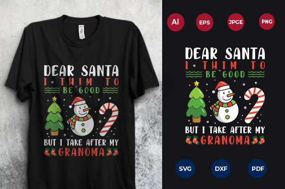Christmas T-shirt Design Graphics