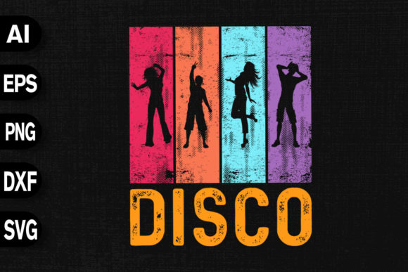 Disco Retro Vintage Graphics for T-Shirt Designs