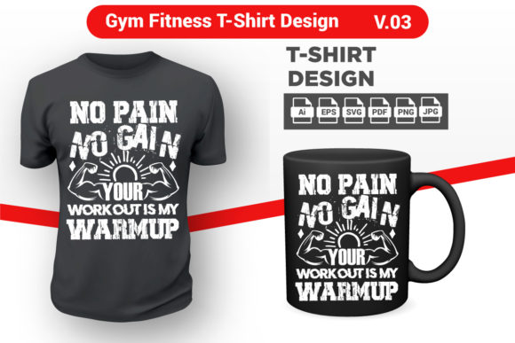 Fitness T-shirt Design - Gym T Shirt 03