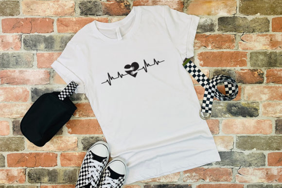 Heart Beat Tshirt SVG for Print Templates