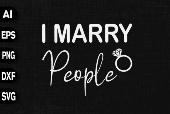 I Marry People Wedding Officiant Graphics