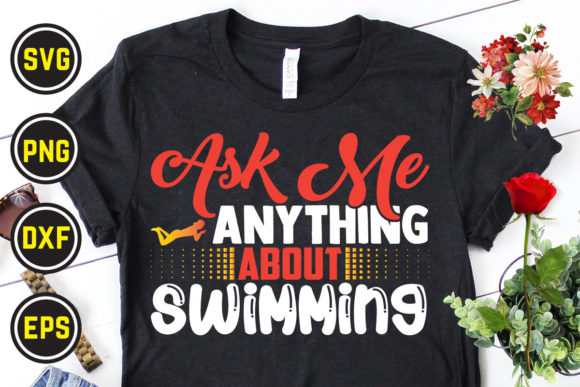 Swimming Svg T Shirt Design 17: Graphics for Print Templates
