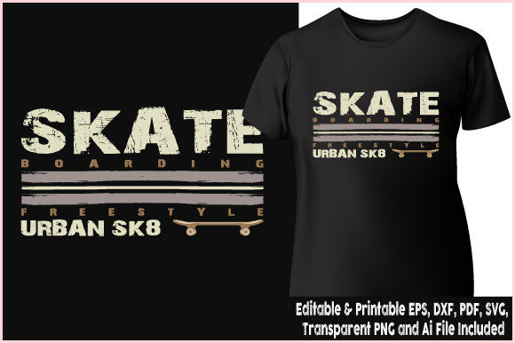 T-shirt Skateboarding Freestyle Urban Graphics