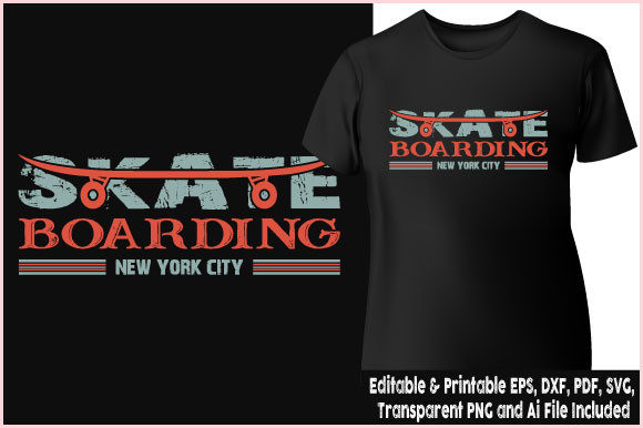 T-shirt Skateboarding New York City Graphics
