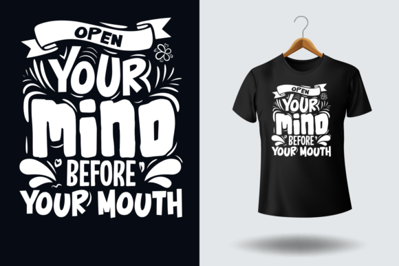 Typography Bold Type T-shirt Design Graphics