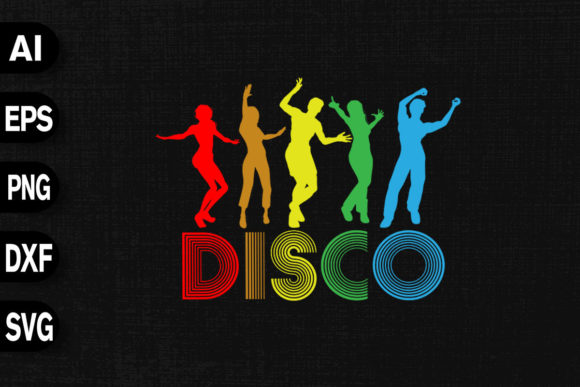 Vintage Retro Disco Dancer Graphics